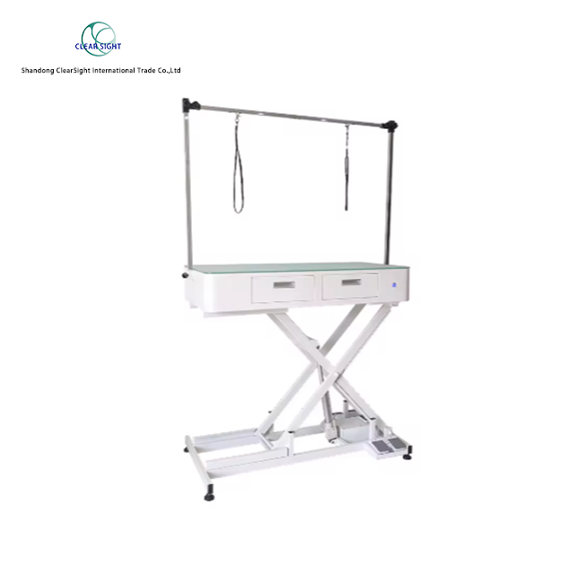 Double-Sided Storage Electrically Elevating Pet Grooming Table