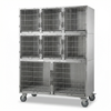 Heavy Duty Metal Wire Crate with Removable Tray and Double Door for Indoor and Outdoor Use Dog and cat Cage Large Size