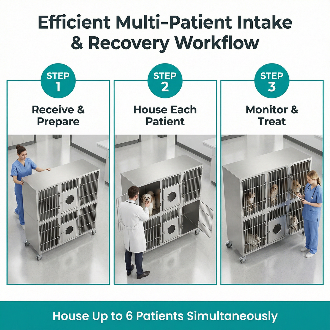 Heavy Duty Foldable Metal Wire Crate with Double Door Removable Tray for Indoor Outdoor Use Pet Cages Dog Kennel Safe