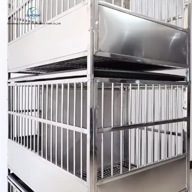 Stackable Stainless Steel Pet Cage