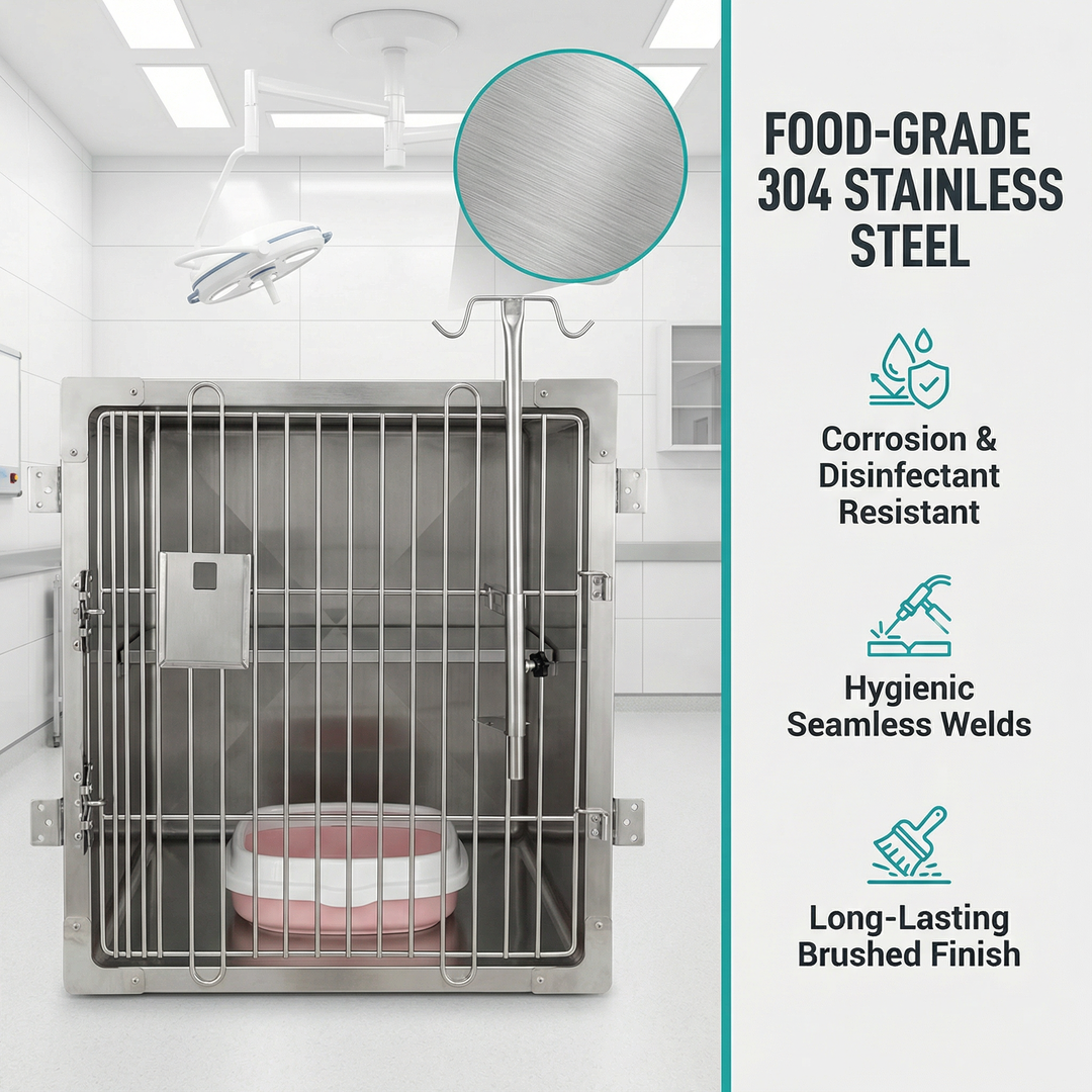 Innovative Pet Care System Ensuring Maximum Security and Efficiency in Hospitals: Professional Grade cat Stainless Cage