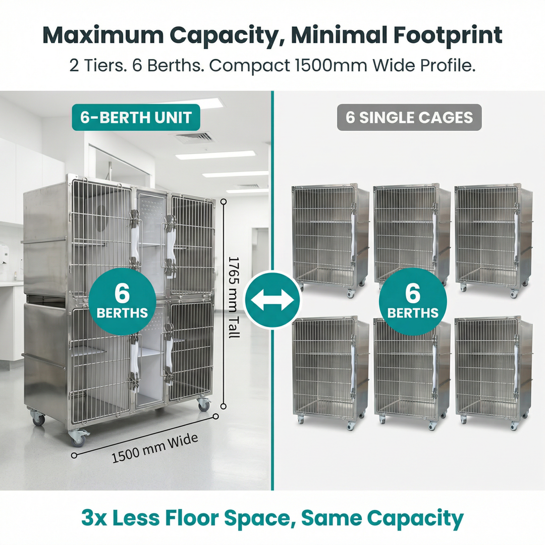 Heavy Duty Foldable Metal Wire Crate with Double Door Removable Tray for Indoor Outdoor Use Pet Cages Dog Kennel Safe