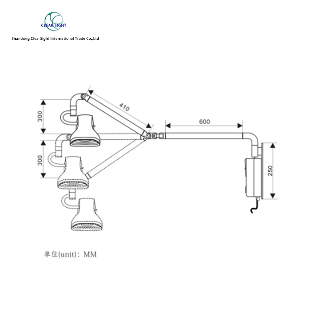 Wall-Mounted Diode Surgical Examination Lamp