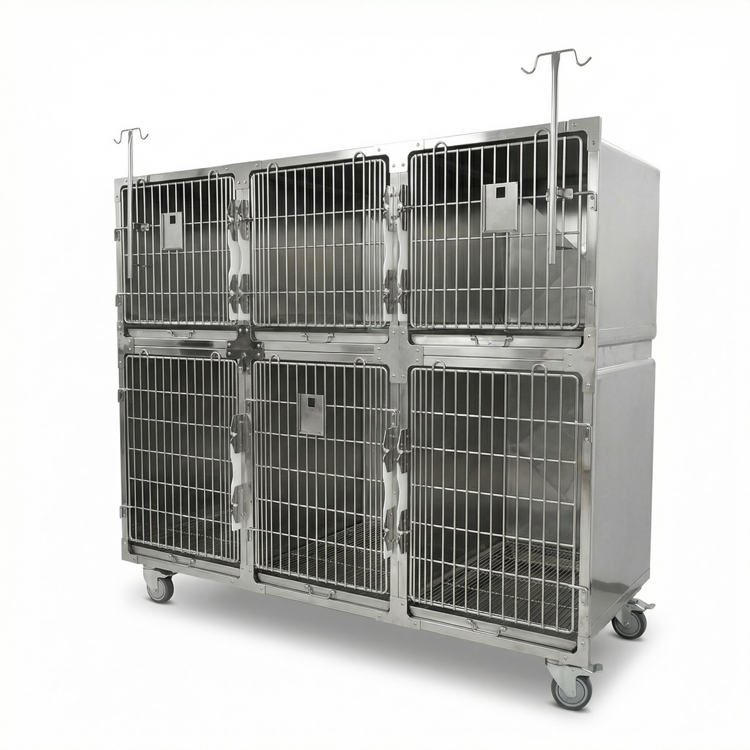 Premium Cage Chien Inox Dotée D'une Construction Durable Et D'un Espace Confortable Pour Animaux Pour De Meilleurs Soins