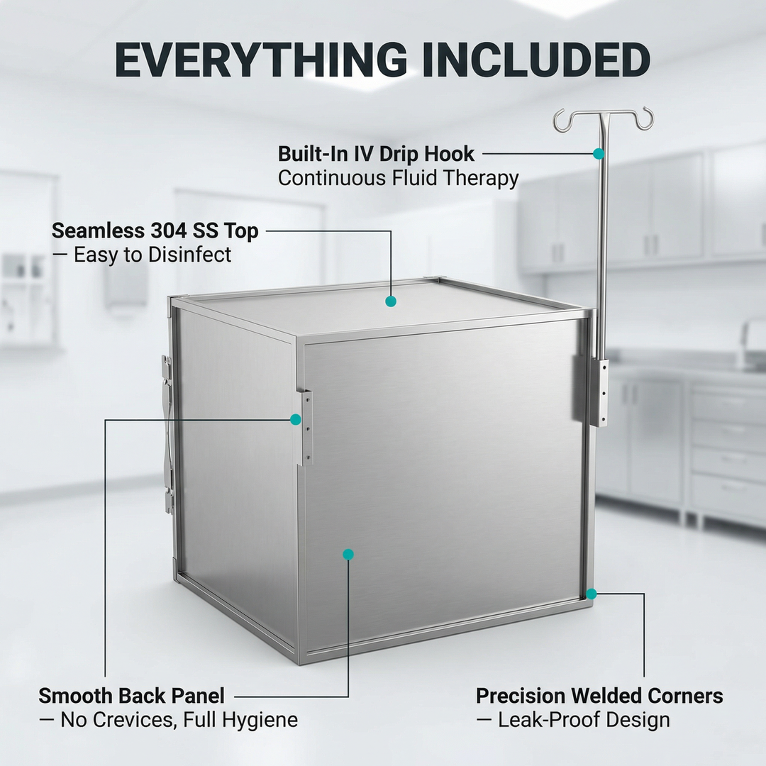 Innovative Pet Care System Ensuring Maximum Security and Efficiency in Hospitals: Professional Grade cat Stainless Cage