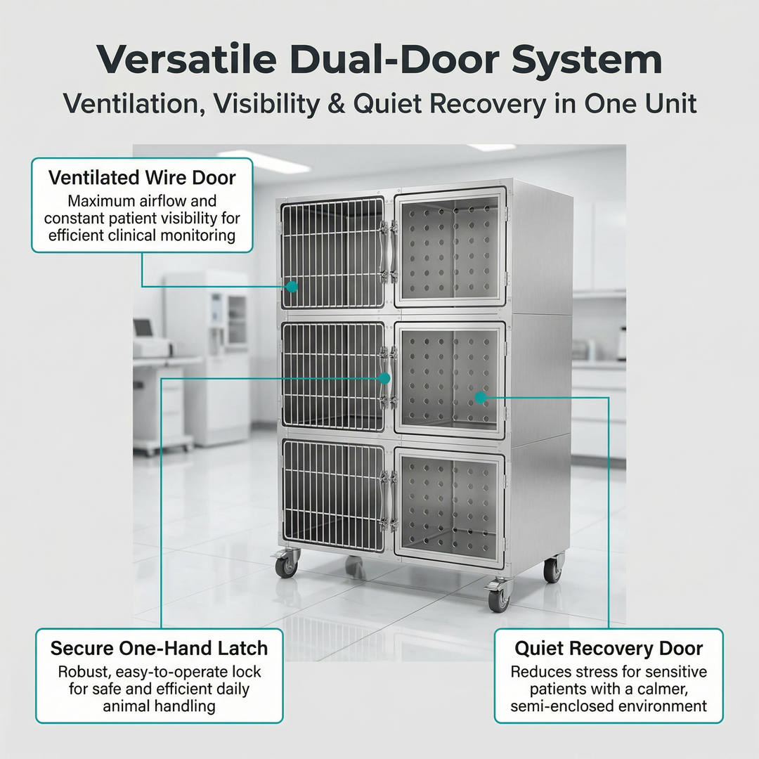 Multi-level Indoor Stainless Steel cat Cage House with Hammock and Ladder for Kittens and Small Pets to Play Rest Sleep