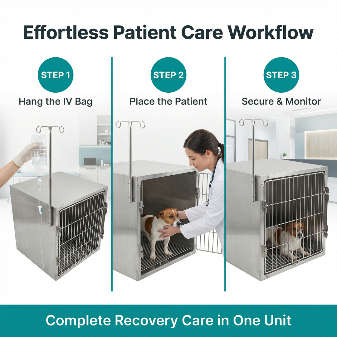 Heavy Duty Metal Wire Crate with Secure Double Door and Dog Cage for Small Dog Removable Tray for Indoor Puppy Training