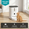 Upgraded Automatic Pet Feeder Battery Backup Remote Monitoring Single Bowl Wall-Mountable Freshness Lock