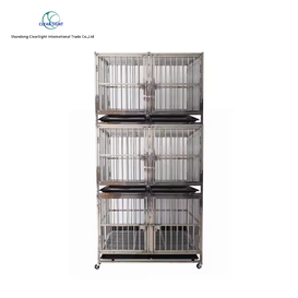 Stackable Stainless Steel Pet Cage