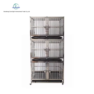 Stackable Stainless Steel Pet Cage