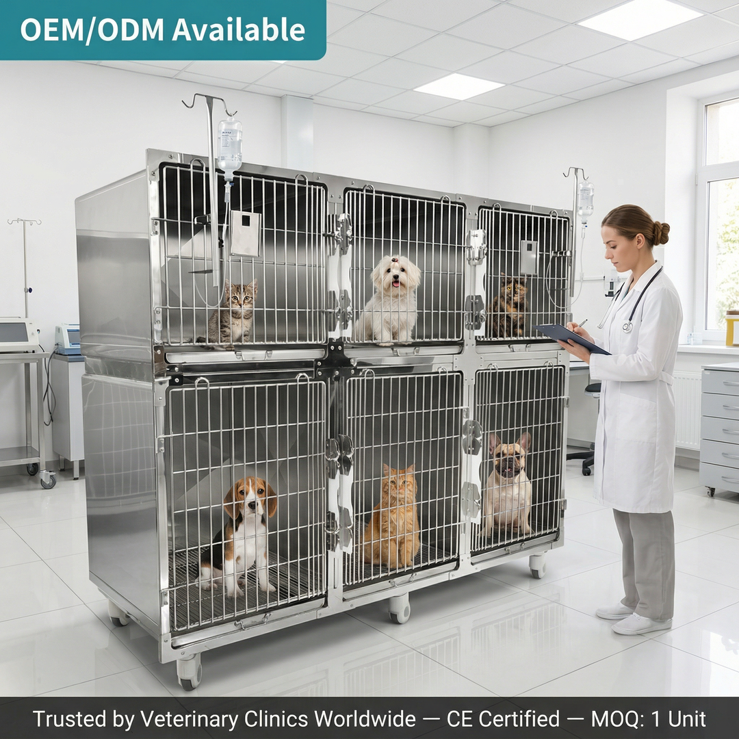 Premium Cage Chien Inox Dotée D'une Construction Durable Et D'un Espace Confortable Pour Animaux Pour De Meilleurs Soins