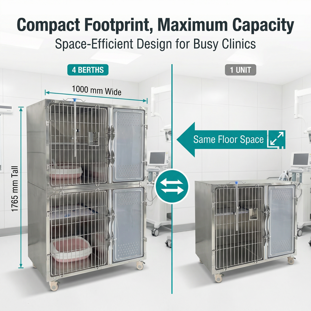 Heavy Duty Foldable Wire Crate with Secure Double Door and Removable Tray for Indoor Outdoor Use Dog Metal Cage for Pets