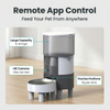 Smart Pet Food Dispenser Dual Power Supply WiFi App Control 6L Food-Grade Material Single Bowl Programmable Schedule