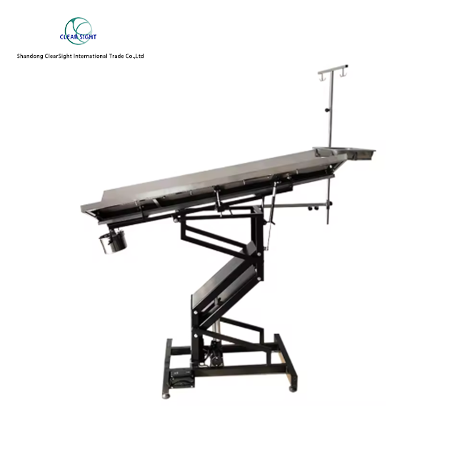 Stainless Steel Foot-Operated Elevating Examination Table