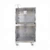 Heavy Duty Commercial Grade Vet Enclosure cat Cage Stainless Steel with Secure Locking System in Modern Animal Hospitals