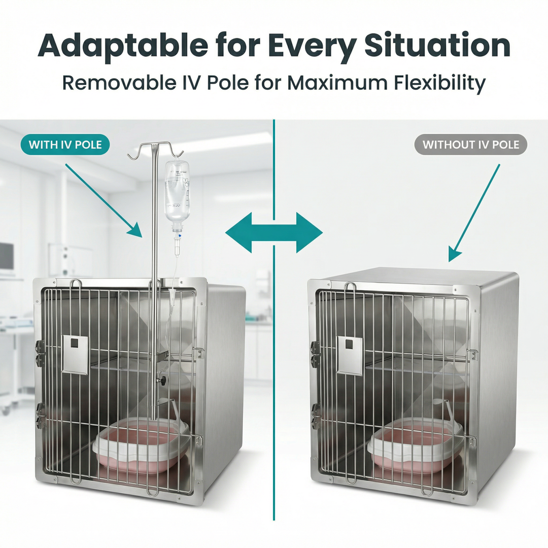 Heavy Duty Metal Wire Crate with Secure Double Door and Dog Cage for Small Dog Removable Tray for Indoor Puppy Training