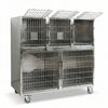 Heavy Duty Commercial Grade Vet Enclosure Pet Cages Dog Kennel with Secure Locking System for Comfortable Pet Recovery