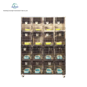 Heavy-duty Stainless Steel Cat Cage