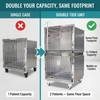 Heavy Duty Commercial Grade Vet Enclosure cat Cage Stainless Steel with Secure Locking System in Modern Animal Hospitals