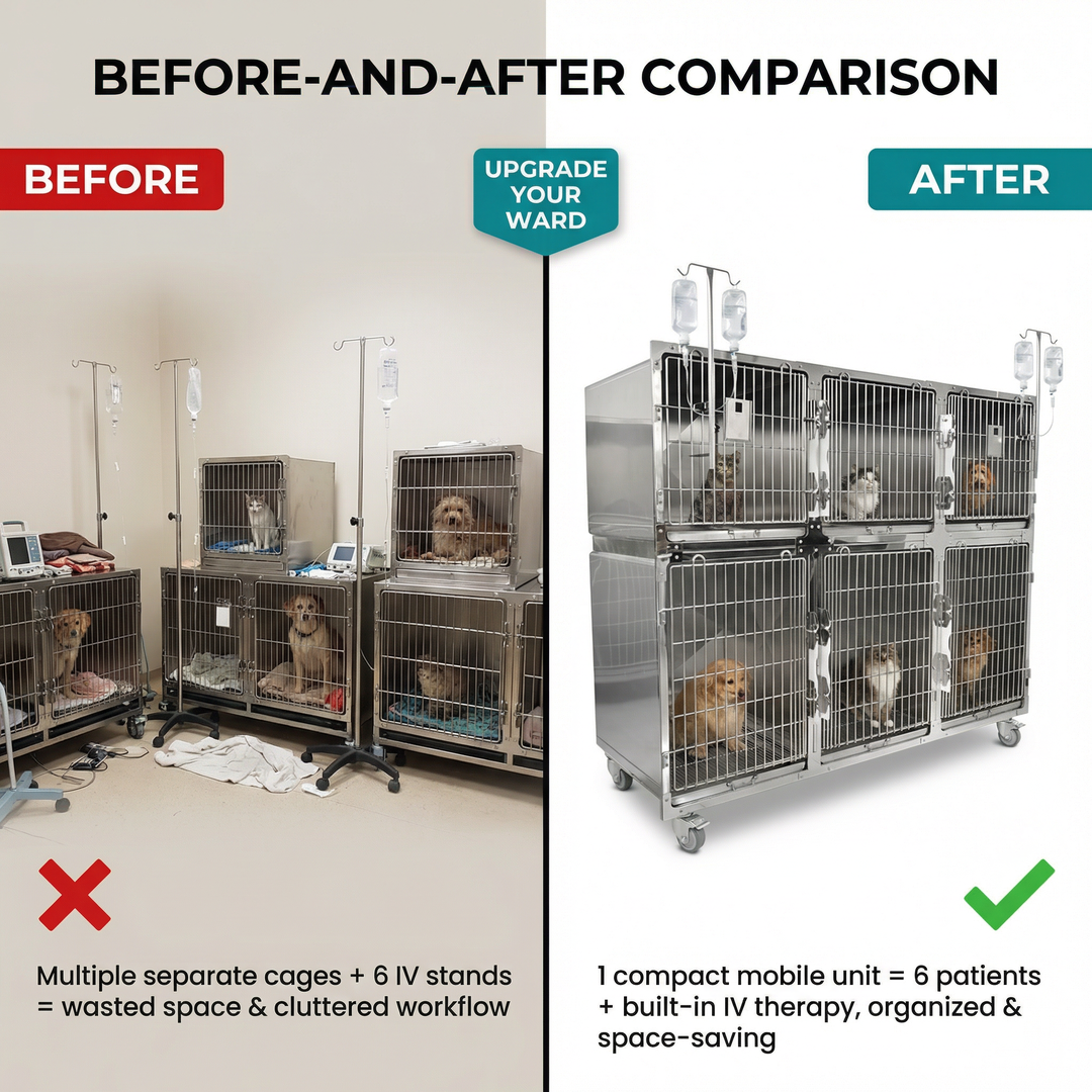 Premium Cage Chien Inox Dotée D'une Construction Durable Et D'un Espace Confortable Pour Animaux Pour De Meilleurs Soins