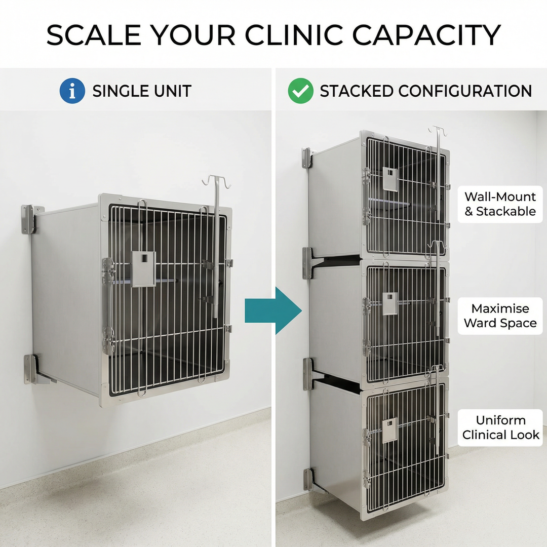 Innovative Pet Care System Ensuring Maximum Security and Efficiency in Hospitals: Professional Grade cat Stainless Cage