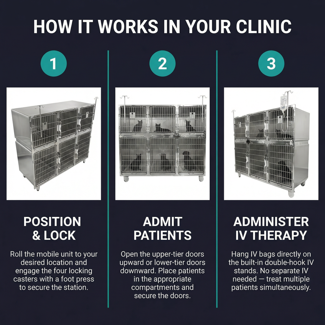 Premium Cage Chien Inox Dotée D'une Construction Durable Et D'un Espace Confortable Pour Animaux Pour De Meilleurs Soins