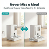 New Arrival 2026 Pet Feeder Automatic Wifi with Camera Microchip Activated Two-Way Audio 2-in-1 Food & Water Durable