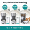 Smart Pet Food Dispenser Dual Power Supply WiFi App Control 6L Food-Grade Material Single Bowl Programmable Schedule