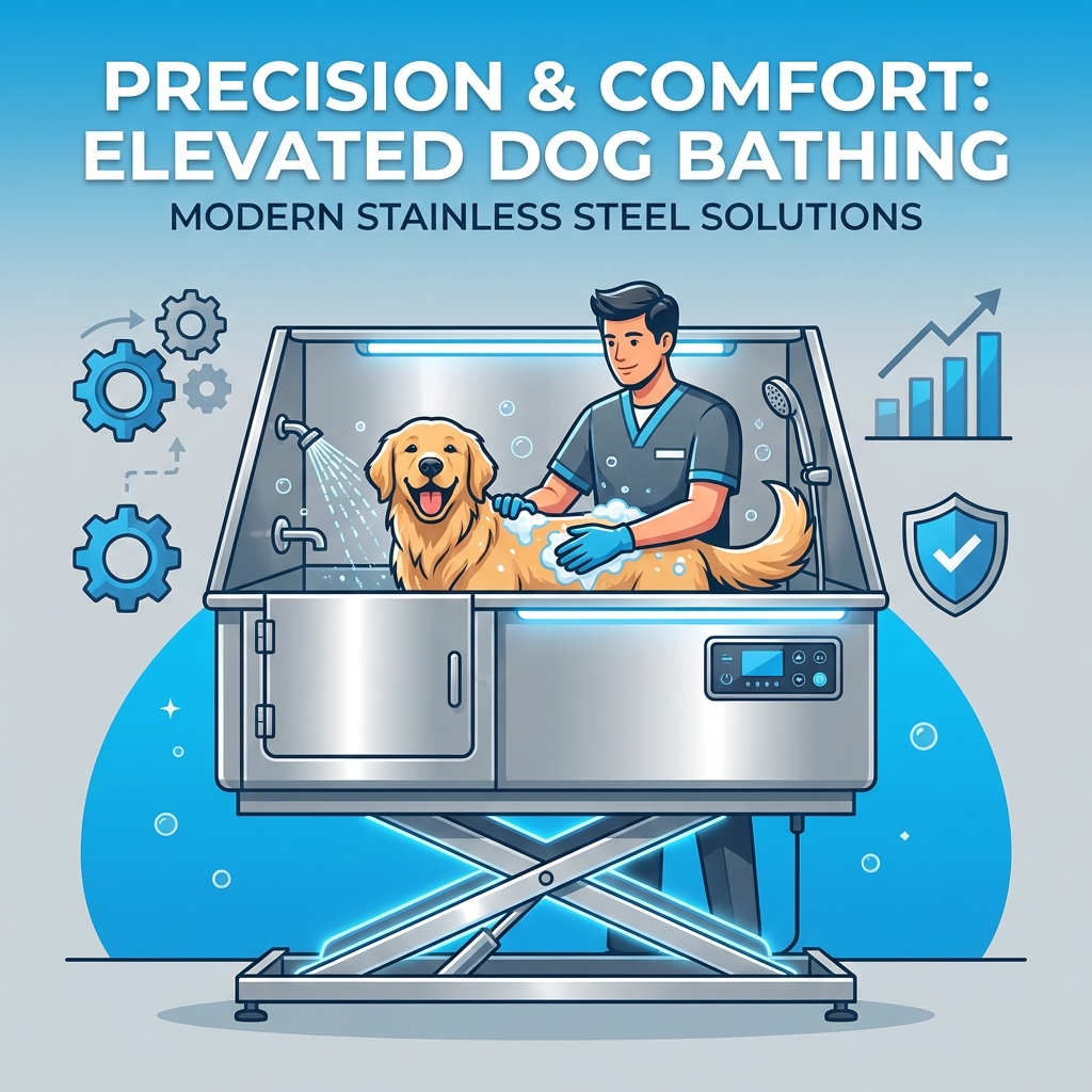 Precision and Comfort: Exploring Modern Stainless Steel Elevated Dog Bathing Solutions